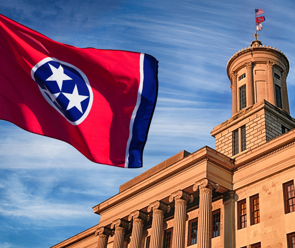 TN Capitol and flag