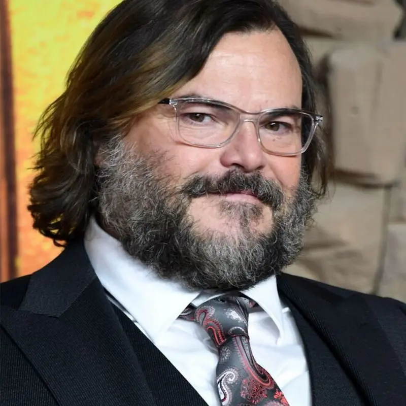 Jack Black posing for a press photo